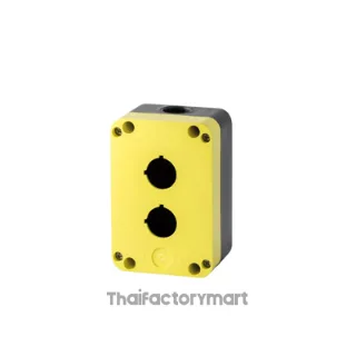 PQ02K Push button station Enclosures – IP65 2 holes Enclosure – Yellow cover Giovenzana