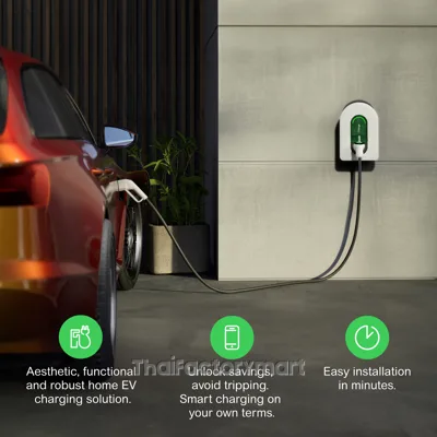 EVH5A11N2C7 , Charging station, Schneider Charge, 3P+N, attached cable 7m, 11kW, 16A รูปที่ 2