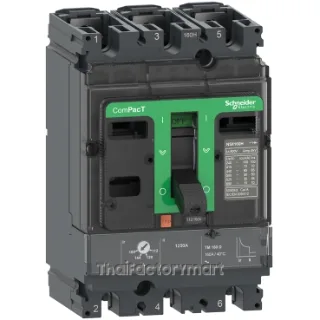Circuit breaker ComPacT NSX100H, 70kA at 415VAC, 3 poles, TMD trip unit 63A